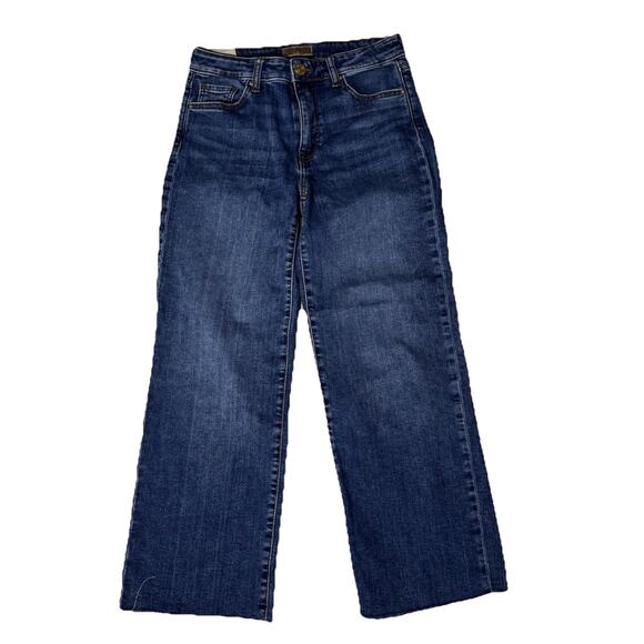 KUT FROM THE KLOTH CHARLOTTE HIGH RISE CULOTTE DENIM JEANS SZ 2 28 x 26 - Picture 1 of 4